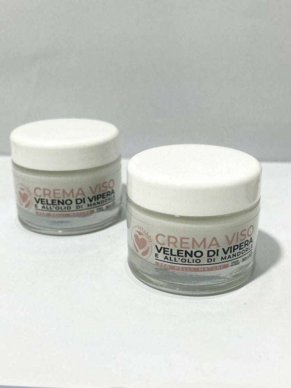 Seta blu Crema viso veleno di vipera