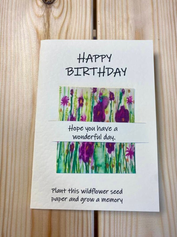 Birthday - Purple flower 016
