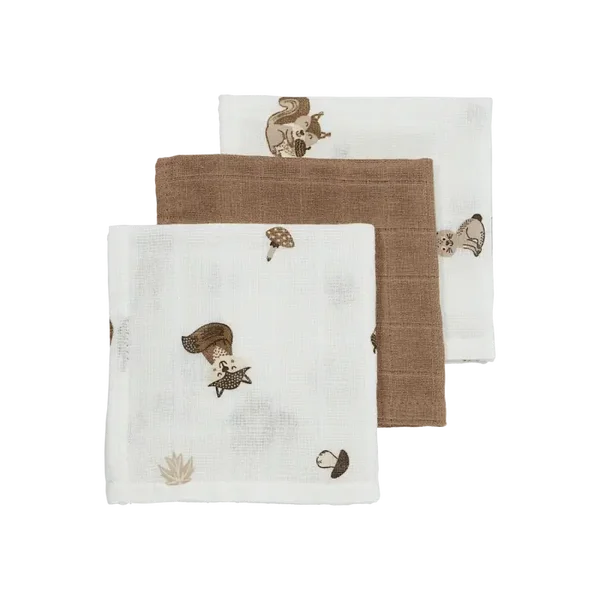 Hydrofiele doeken Forest Animals Toffee