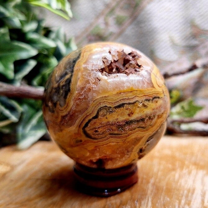 Crazy lace met druzy bol