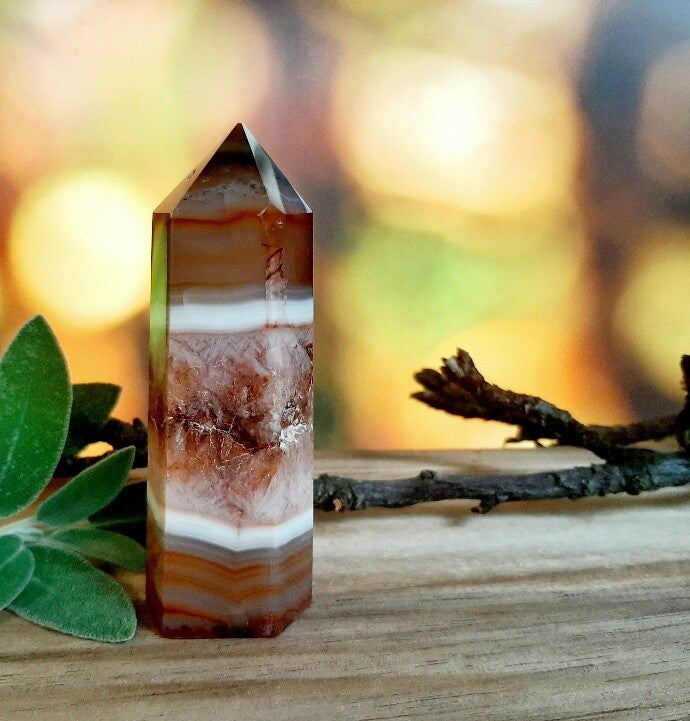 Druzy agaat punt - L - 1