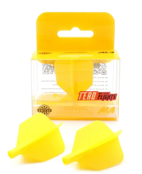 TERO AK4 Ailettes Jaune - Big Wing - Lot de 3