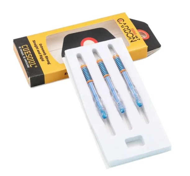 TERO AK7 Tiges Carbon Bleu à ressort intégré - Standard - Lot de 3