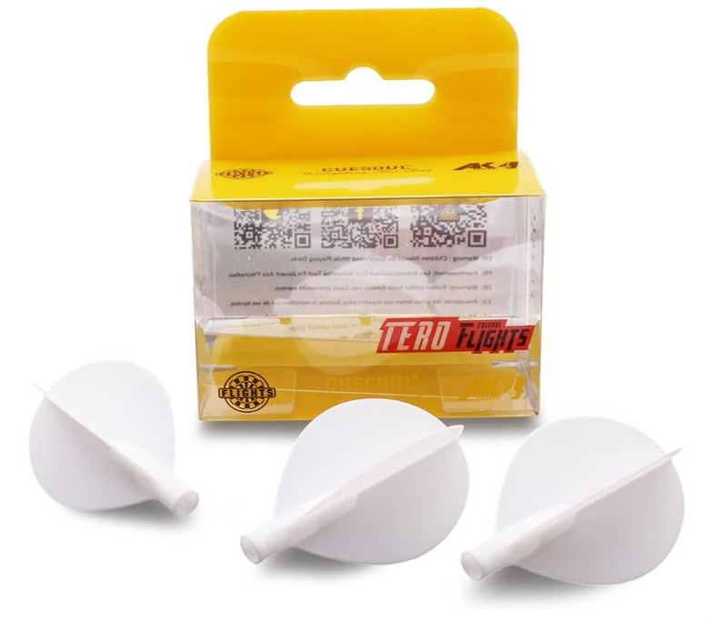 TERO AK4 Ailettes Blanc - Teardrop - Lot de 3