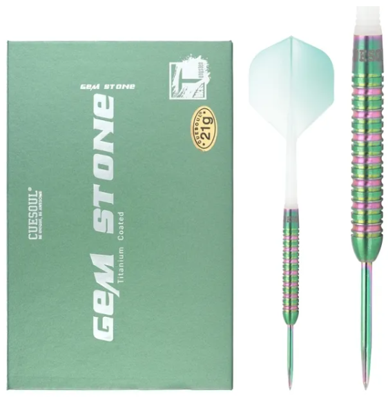 Gem Stone Green 21g - 90% Tungsten - Pointe Acier