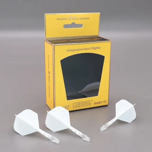 ROST T19 avec tige tranparente intégrée et aillettes Blanches - Standard - Lot de 3