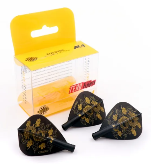 TERO AK4 Ailettes Noir Motif Jackson Smile Edition - Kite - Lot de 3