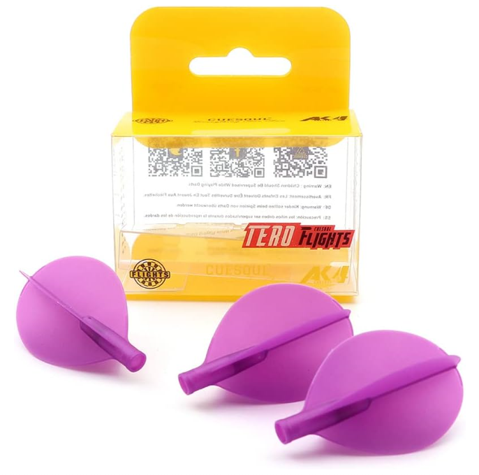 TERO AK4 Ailettes Violet - Teardrop - Lot de 3