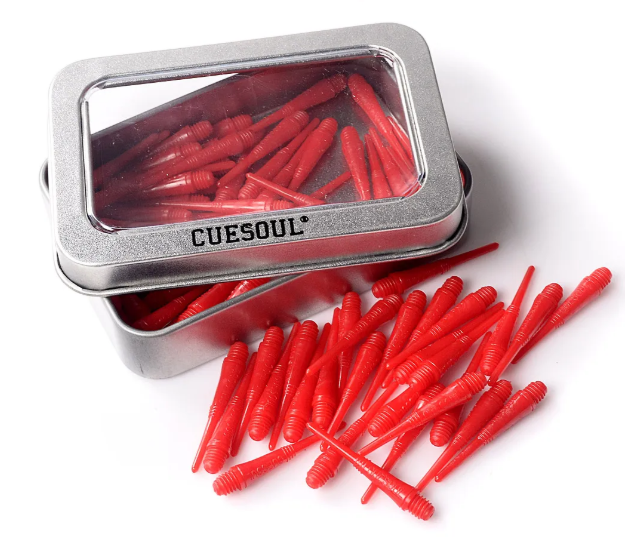 Pointes Souple 2BA Rouge - Boite en métal de 100 pièces