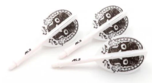 ROST AK5 Blanc Motif Mask - Teardrop - Taille M - Lot de 3