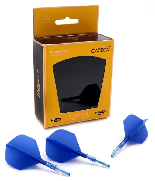 ROST T19 avec tige Carbone Bleue intégrée et aillettes Bleues - Standard - Lot de 3