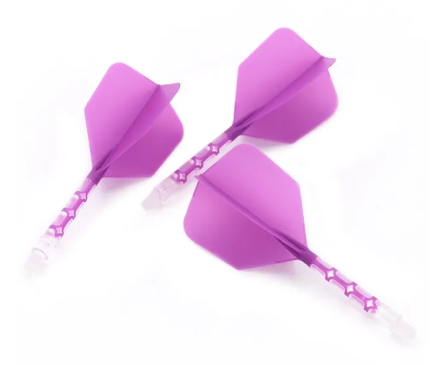 ROST T19 avec tige tranparente intégrée et aillettes Violettes - Big Wing - Lot de 3