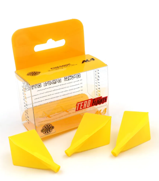 TERO AK4 Ailettes Jaune - Diamond - Lot de 3