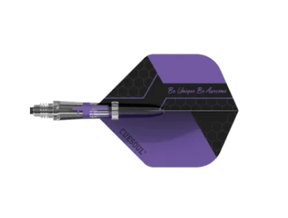 New KOFF - 3 Tiges en Carbone / 6 embouts de remplacement / 6 Ailettes - Violet - Standard