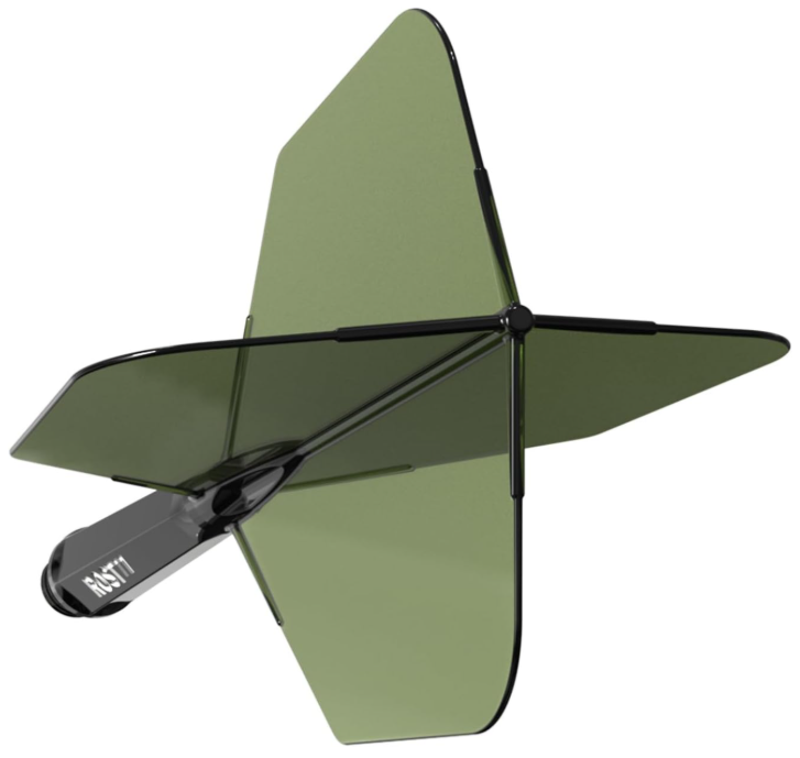 ROST 77 Vert Foncé Transparent - Big Wing - Lot de 3