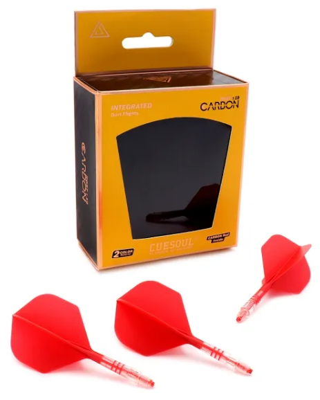 ROST T19 avec tige Carbone Rouge intégrée et aillettes Rouges - Standard - Lot de 3