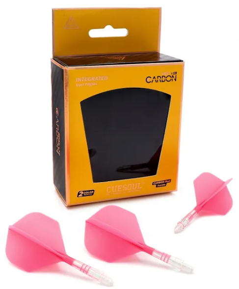 ROST T19 avec tige Carbone Blanche intégrée et aillettes Roses - Standard - Lot de 3