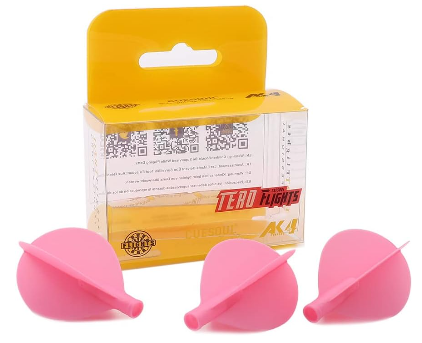 TERO AK4 Ailettes Rose - Teardrop - Lot de 3