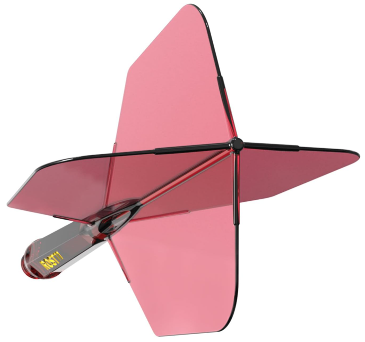 ROST 77 Rouge Transparent - Big Wing - Lot de 3