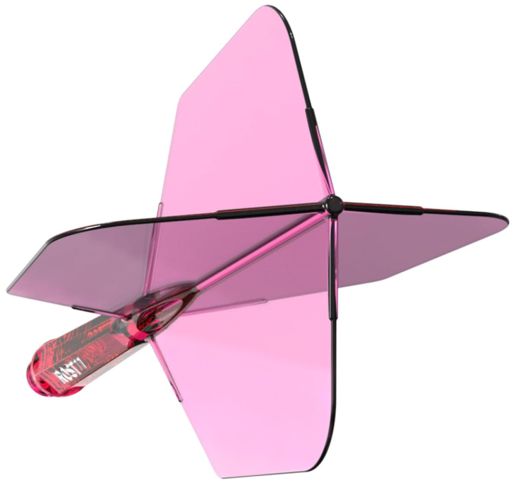 ROST 77 Rose Transparent - Big Wing - Lot de 3