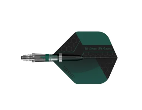 New KOFF - 3 Tiges en Carbone / 6 embouts de remplacement / 6 Ailettes - Vert - Standard