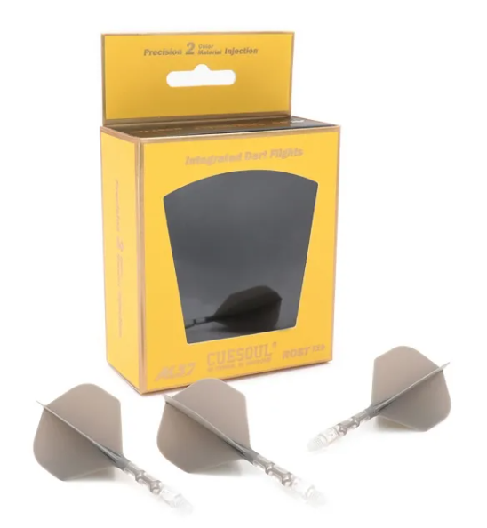 ROST T19 avec tige tranparente intégrée et aillettes Grises - Standard - Lot de 3