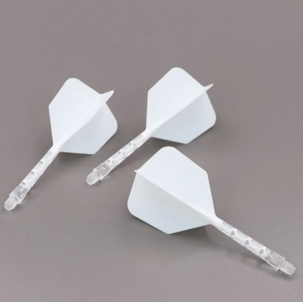 ROST T19 avec tige tranparente intégrée et aillettes Blanc - Big Wing - Lot de 3