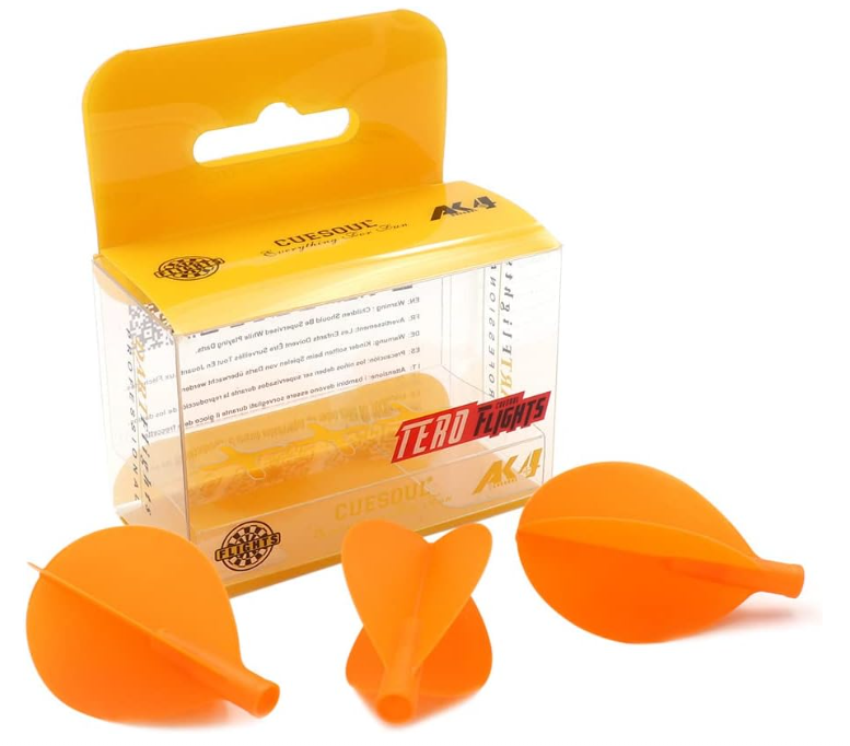 TERO AK4 Ailettes Orange - Teardrop - Lot de 3