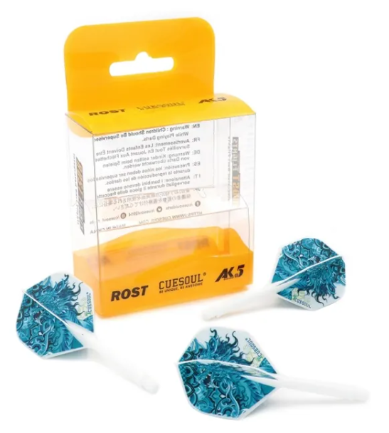 ROST AK5 Blanc Motif Black Tortoise - Standard - Taille M - Lot de 3