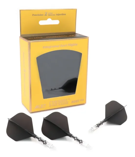 ROST T19 avec tige tranparente intégrée et aillettes Noires - Standard - Lot de 3