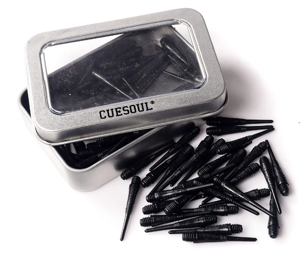 Pointes Souple 2BA Noir - Boite en métal de 100 pièces