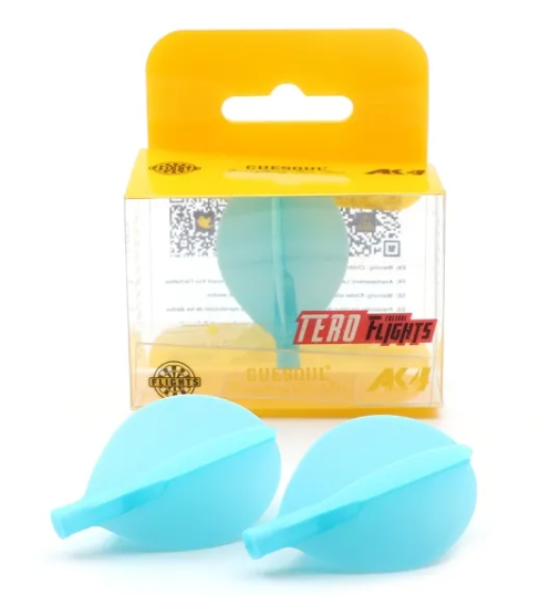 TERO AK4 Ailettes Bleu - Teardrop - Lot de 3