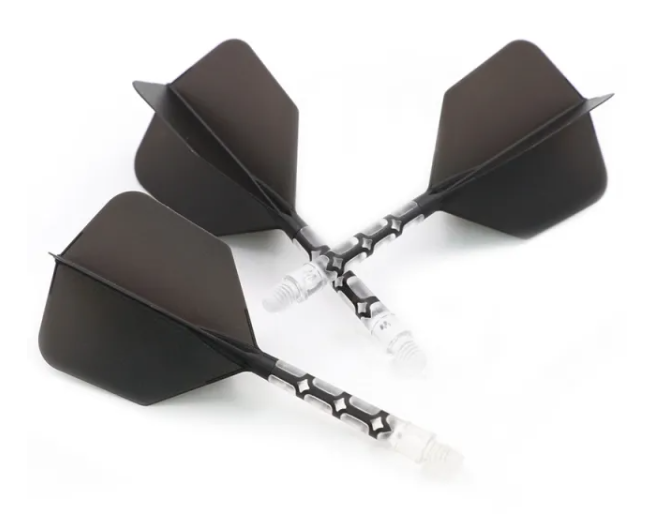 ROST T19 avec tige tranparente intégrée et aillettes Noires - Big Wing - Lot de 3