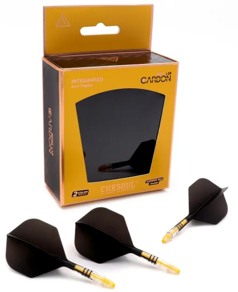 ROST T19 avec tige Carbone Jaune intégrée et aillettes Noires - Standard - Lot de 3