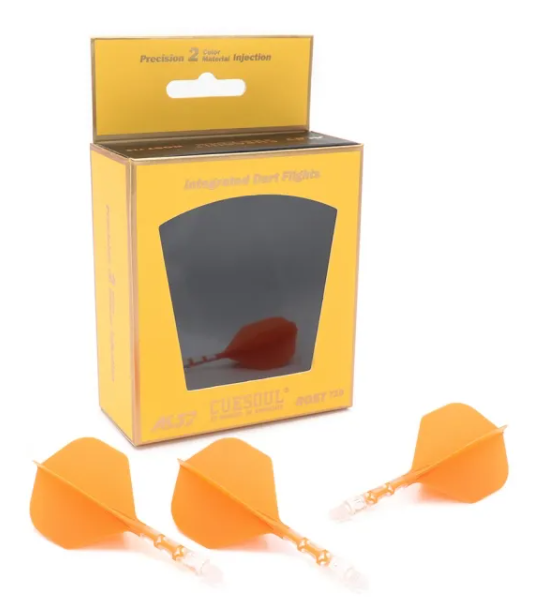 ROST T19 avec tige tranparente intégrée et aillettes Oranges - Standard - Lot de 3