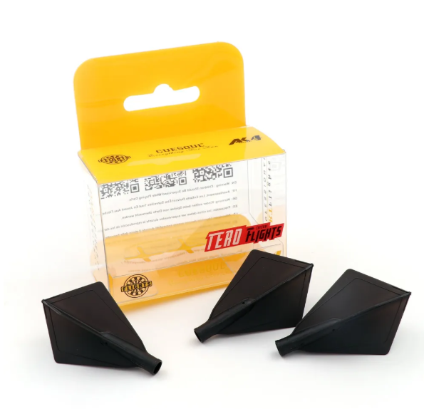 TERO AK4 Ailettes Noir - Diamond - Lot de 3