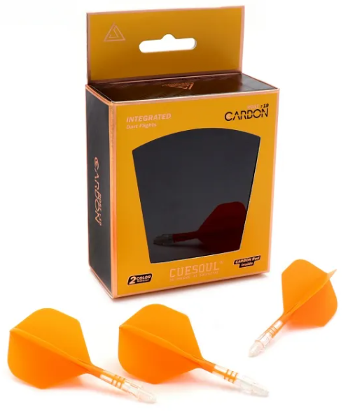 ROST T19 avec tige Carbone Blanche intégrée et aillettes Oranges - Standard - Lot de 3