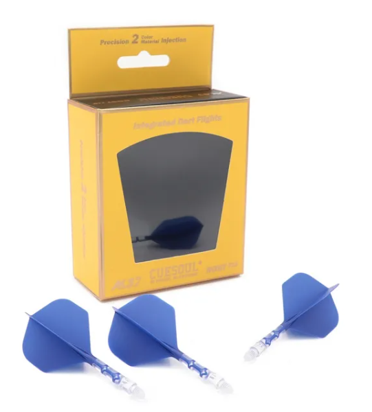 ROST T19 avec tige tranparente intégrée et aillettes Bleues - Standard - Lot de 3