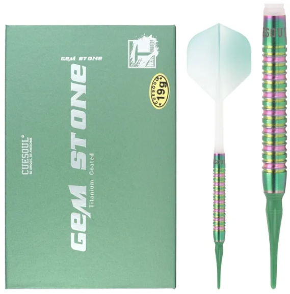 Gem Stone Green 19g - 90% Tungsten - Pointe Souple