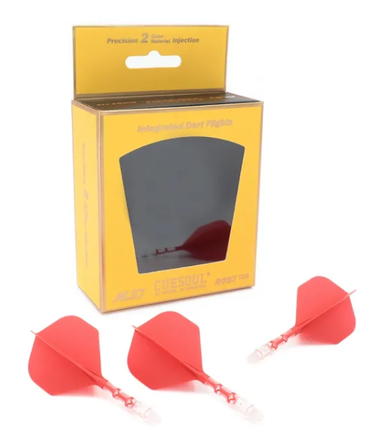 ROST T19 avec tige tranparente intégrée et aillettes Rouges - Standard - Lot de 3