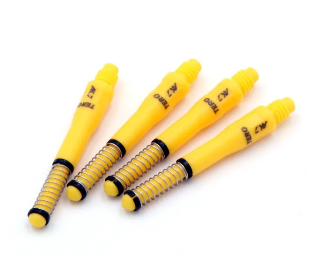 TERO AK7 Tiges Jaune à ressort intégré - Standard - Lot de 4