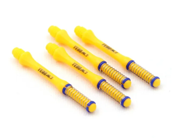 TERO AK7 Tiges Jaune à ressort intégré - Slim - Lot de 4