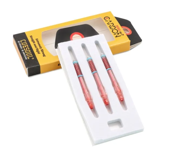 TERO AK7 Tiges Carbon Rouge à ressort intégré - Standard - Lot de 3