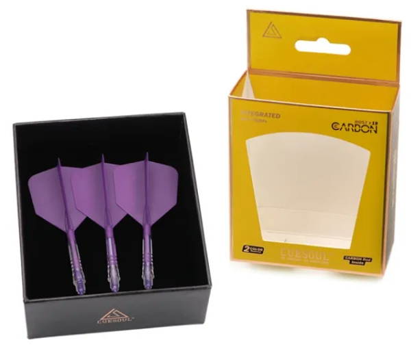 ROST T19 avec tige Carbone Violette intégrée et aillettes Violettes - Big Wing - Lot de 3