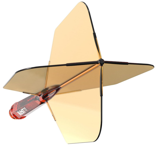 ROST 77 Orange Transparent - Big Wing - Lot de 3