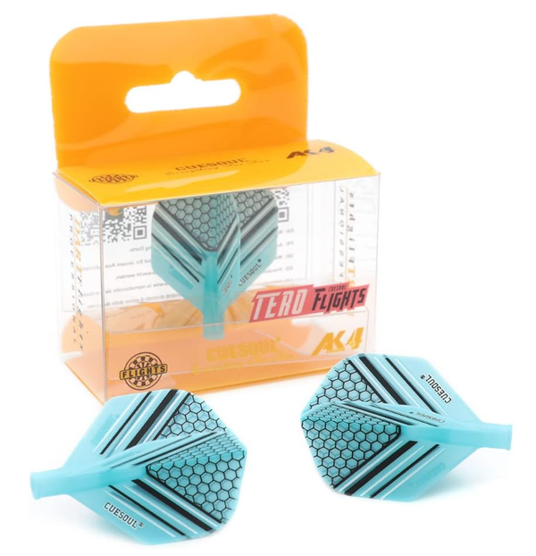 TERO AK4 Ailettes Bleu Motif Honeycomb Pattern - Standard - Lot de 3