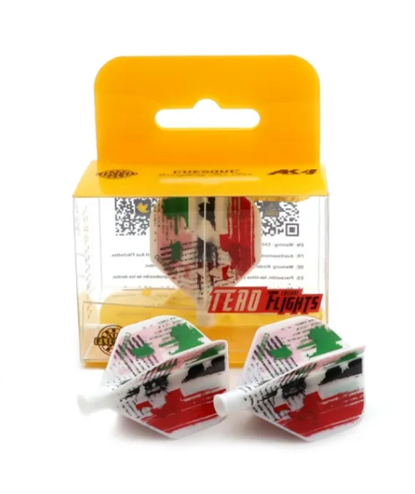 TERO AK4 Ailettes Blanc Motif Drapeau Italie - Standard - Lot de 3