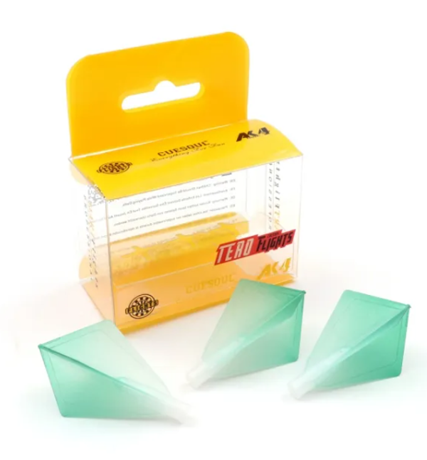 TERO AK4 Ailettes Vert Foncé dégradé - Diamond - Lot de 3