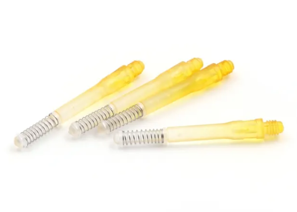 TERO AK7 Tiges Jaune Dégradé à ressort intégré - Standard - Lot de 4