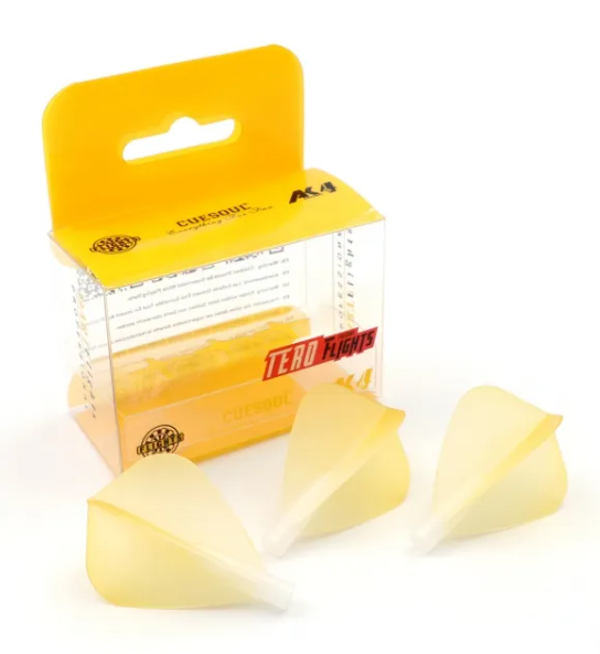 TERO AK4 Ailettes Jaune dégradé - Kite - Lot de 3